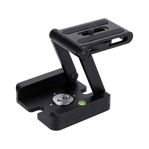 Portable Z Type Tilt Tripod Folding Tilt Foldable Convenient Single Quick Release Plate Stand Holder Camera Bracket
