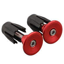 Bicycle Handlebar Plugs Aluminum Alloy Bicycle Handlebar Plug Accessories red