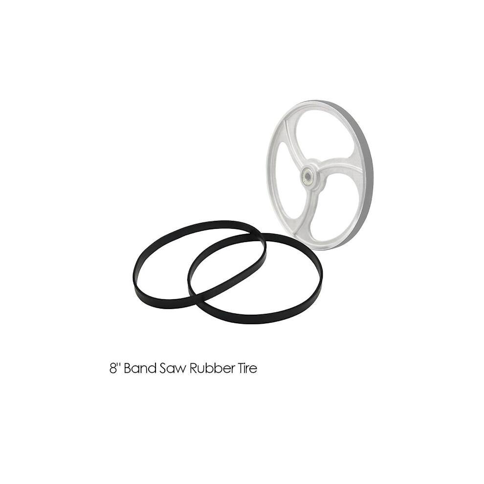 2Pcs 8 Band Saw Rubber Tires Woodworking Spare Parts For 1400Mm 1425Mm Draper Einhell Scheppach Hbs20 Band Saw Roller Wheel 9557311179952
