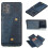 Compatible with Samsung Galaxy A32 - Practical Stylish Case with Card Holder Grey 3
