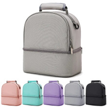 Portable Thermal Insulated Cooler Bag Drink Bento Bags Picnic Supplies Large Outdoor Cooler Bo Picnic Bag,Gray