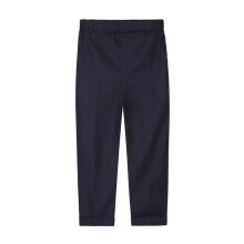 FAMTKT Toddler Kids Big Boy Fashion Cute Solid Color Stripe Casual School Uniform Suit Pants Trousers, Boys Uniform Pants( 10-11 Years, Navy )