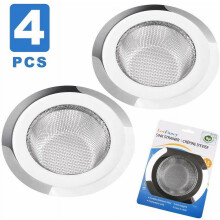 4.5'' Stainless Steel bathroom Sink Strainers for Kitchen Sink drain basket 4pcs
