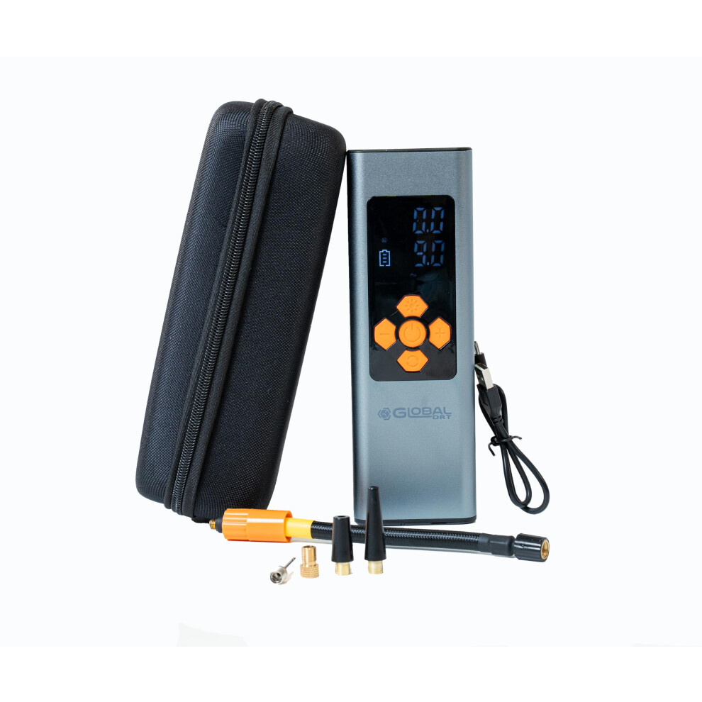 Portable Tire Inflator 150 Psi Cordless Air Compressor With Digital Gauge Led Light Auto Shutoff 9113335496088