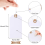 120 Pack Tags with Elastic String Marking Hang Tags with String Attached Reinforced Hole Writable Tags 4.76x2.36Inch 5