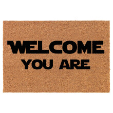 Welcome Doormat Natural Coco Coir Door Mat Welcome You are Funny (24" x 16")