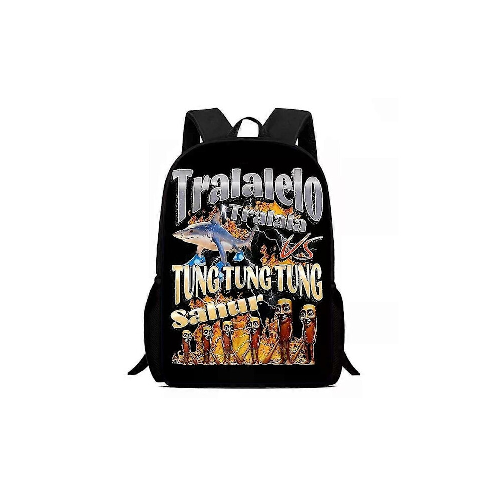 School Bag Tralalero Tralala Backpack Tungtung Sahur Brainrot Children School Bags Kids Outdoor Sports Backpack Travel Anime Backpack Gift-XF29- 14