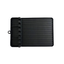 Silicone Griddle Tools Mat, Silicone Spatula Mat, Heat-Resistant Grill Bbq Caddy Utensils Holder for Kitchen, Cooking & Countertop, Black