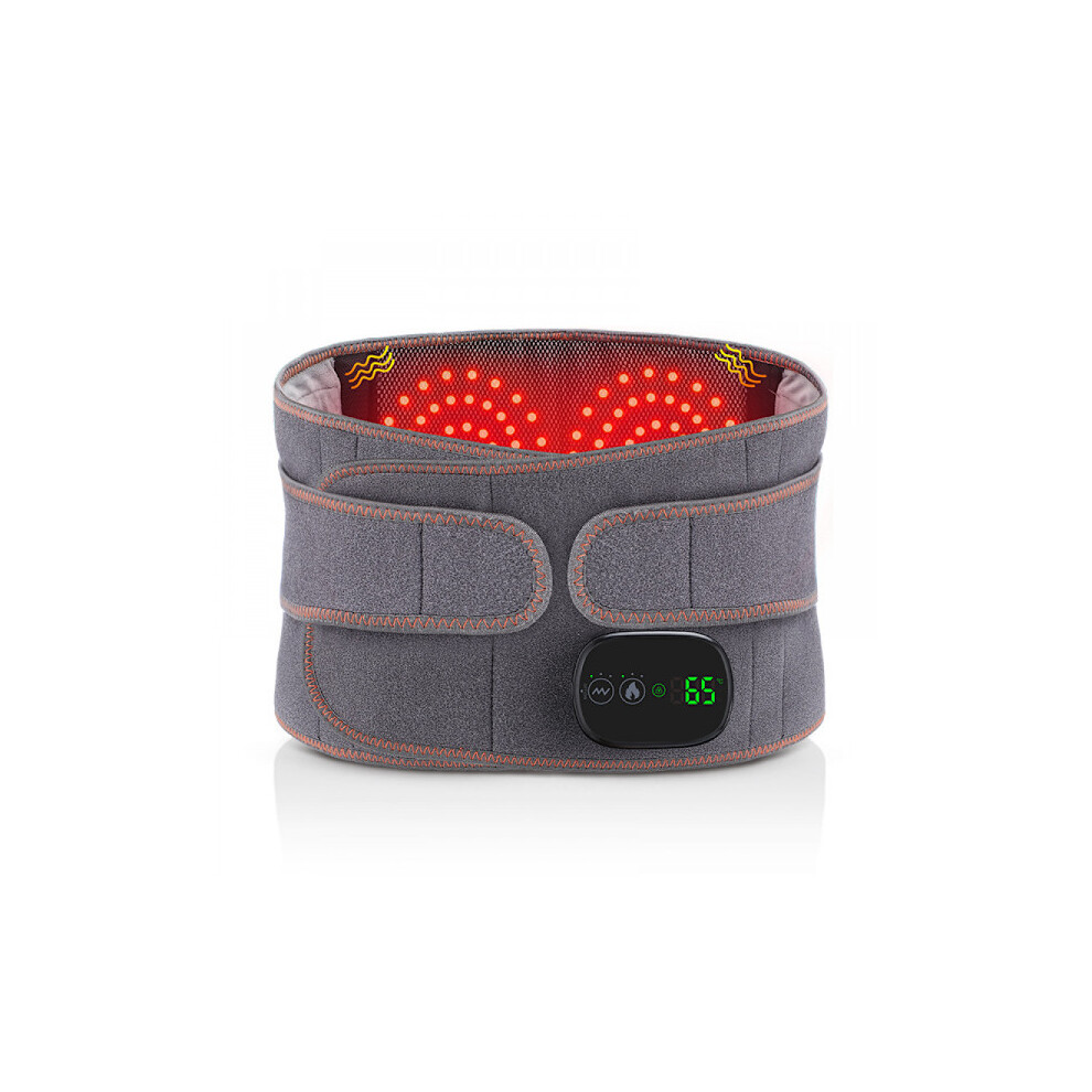 Electric Infrared Heating Belt Red Light Warm Compress Waist Massager Lumbar Support Vibrating