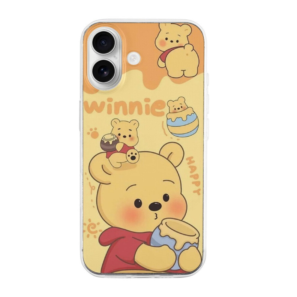 Winnie The Pooh Tpu Case For Iphone 16 Â Ultra Slim Shockproof Anti-Yellowing Transparent Style 9558633701609