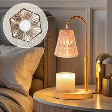 Candle Warmer Lamp with Timer, Dimmable Height Adjustable Wax Melt Warmer for Jar Candles
