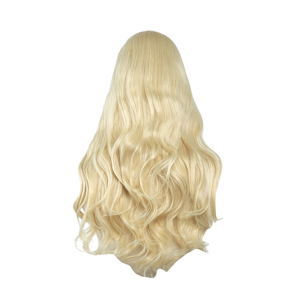 Unisex Zlezpi 24 Inch Long Curly & Straight Human Hair Wigs For Women, U-Shaped Extension Wig Clearance Sale