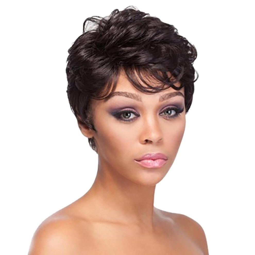 Unisex Black Floleo Clearance Fashion Synthetic Cool Short Curly Women's Wigs Natural Hair Wigs Female