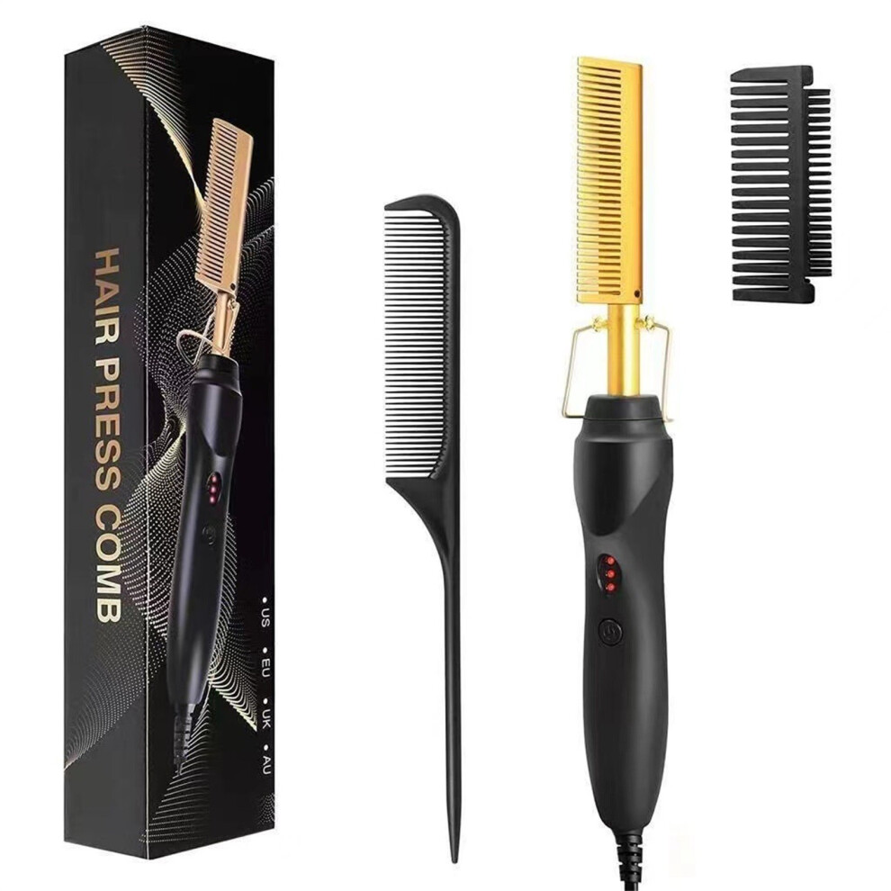 Purpose Dry And Wet Copper Comb Hair Straightener Household Curling Multifunctional Electric Comb Hair Straightener