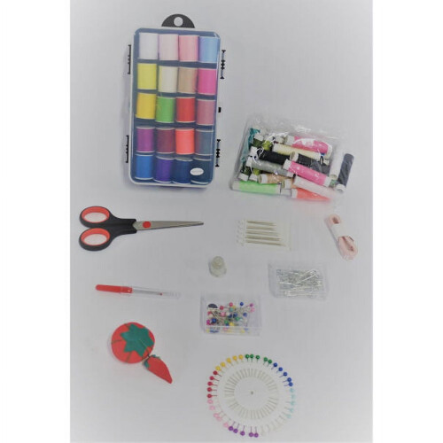 All in 1 Essential Sewing Kit with 32 Spools of Thread