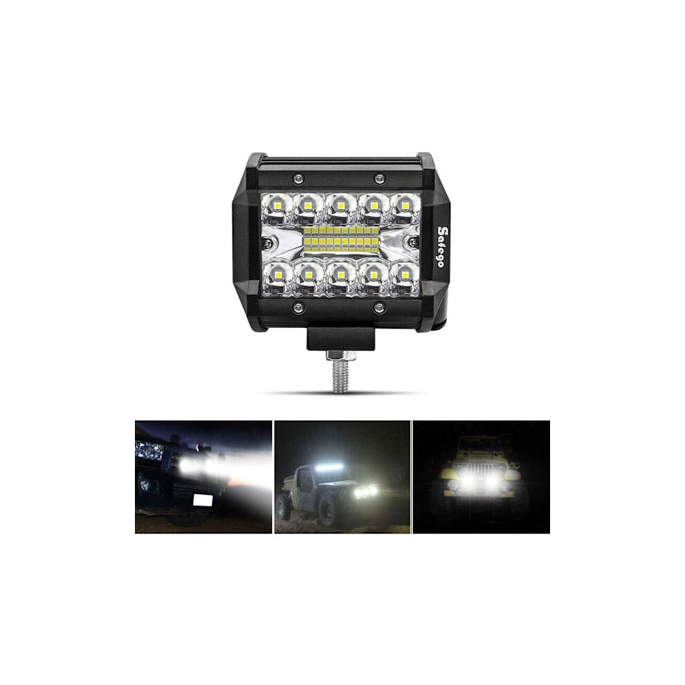 4Pcs 60W Led Spot Work Led Bar Head 10800Lm, Waterproof Ip67, Fog For Car Offroad Tractor Truck Suv Atv Boat 12V 24V Day Light 9193271553618