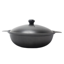 1 Pc Strong Cast Iron Casserole Yellow Stewed Chicken Rice Pot With Lid
