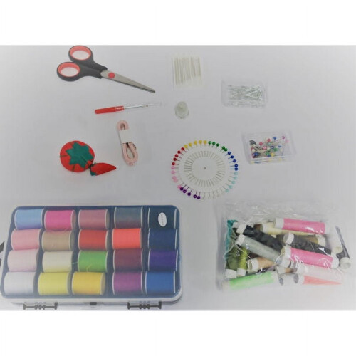 All in 1 Essential Sewing Kit with 32 Spools of Thread 1