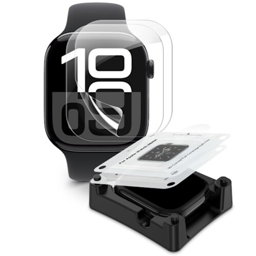 Tech-Protect compatible with Apple Watchwith Apple Watch 10 46 mm 2-PACK Screen Protector HydroGel Clear 1