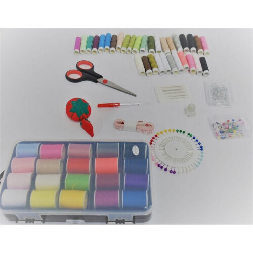 All in 1 Essential Sewing Kit with 32 Spools of Thread 2