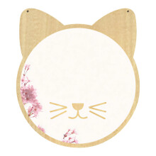 Cat Ears Acrylic Wall Mirror, Shatterproof Lightweight Decor for Kids Room or Girls Dorm, 8.46 in
