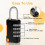 Combination Padlock, Small Waterproof Padlocks for School Gym Locker, Gate, Shed, 4 Digit Code Security Locks 5