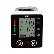 Blood Pressure Meter Intelligent Accurate Blood Pressure Meter Wrist English Voiceless Wrist Electronic Blood Pressure Monitor,black