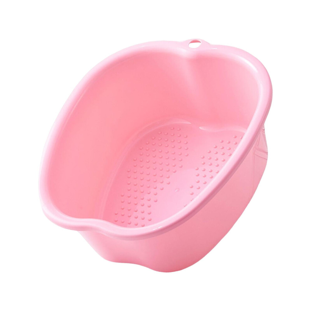 Pink Foot Soaking Bath Basin, Foot Soaking Tub, Foot Massage Sturdy Durable Foot Tub, Pedicure And Massager Tub For At Home Spa