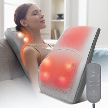 Hot Compress Back Massager, Finger Pressure with 3D Deep Tissue Kneading for Back, Neck, Shoulder, Leg, Arm, Home Office & Car Use, Valentine's Gift