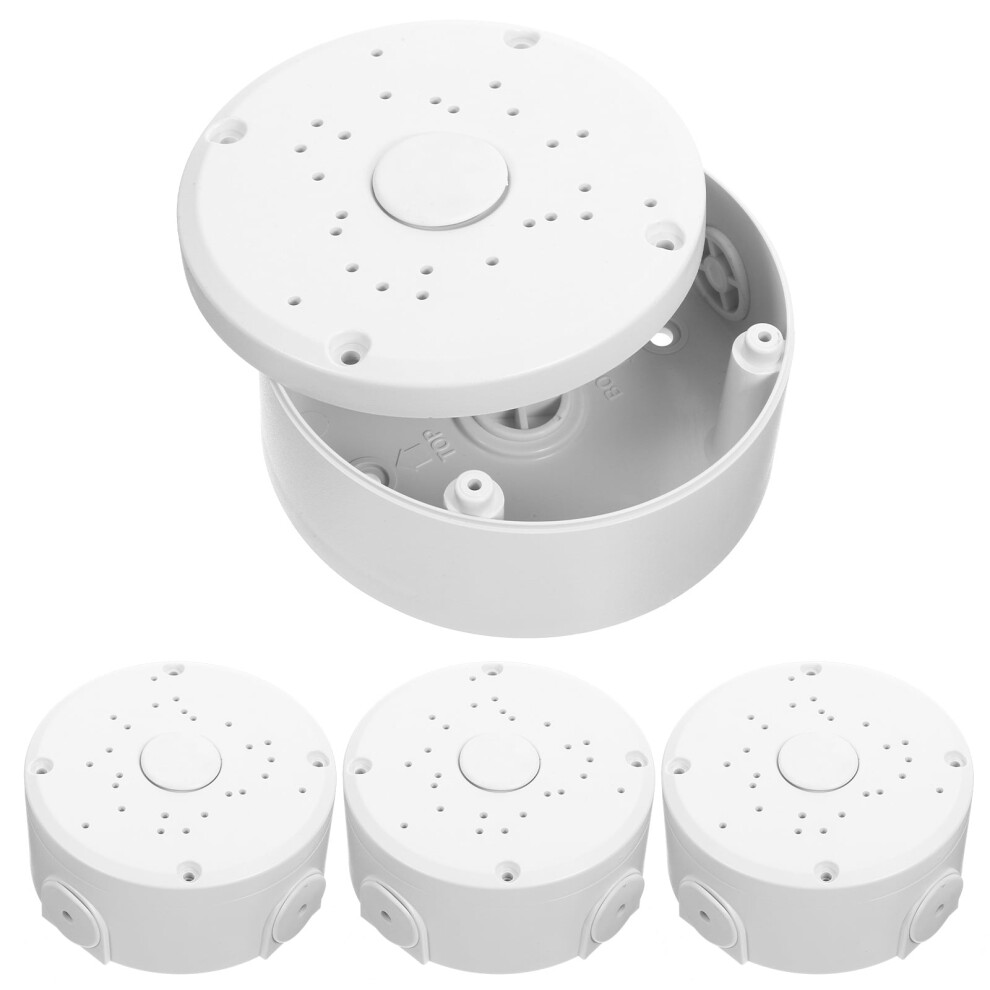 4 Pcs Extension Cord Outdoor Camera Mount Cable Management Hemisphere Bracket Cover Safety Plastic 9418476325649
