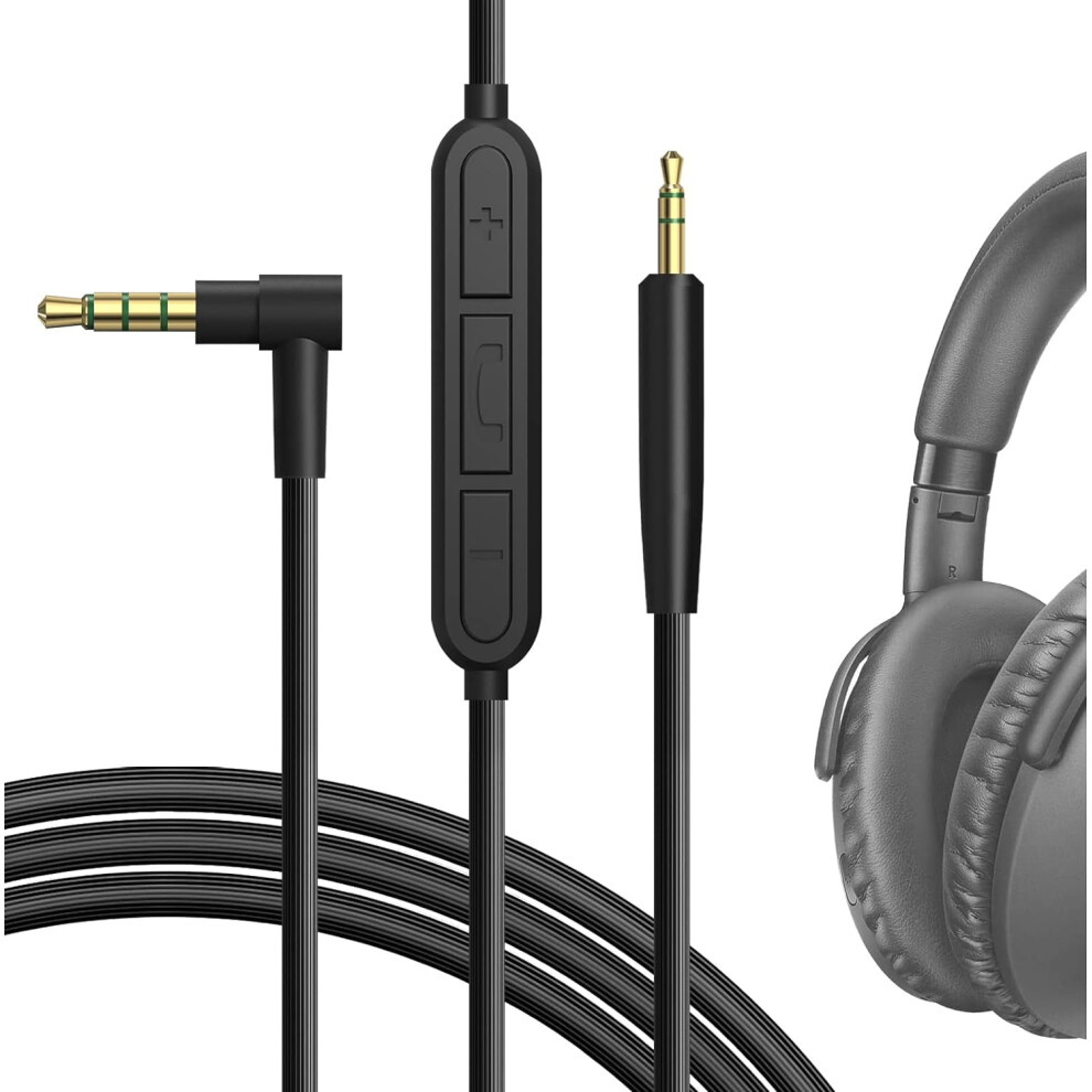 Audio Cable With Compatible With Sennheiser Momentum 4, Pxc 550, Pxc 550 Ii Cable, 2.5Mm Aux Replacement 9418476325601
