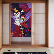 Helluva Boss Anime Door Curtains Curtains Blackout Curtains Cute Kids Room Decor 34 In. X 56 In