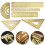 Mini Retro Brass Ruler Triangle Ruler Protractor Measure Tools Cartography Ruler 5