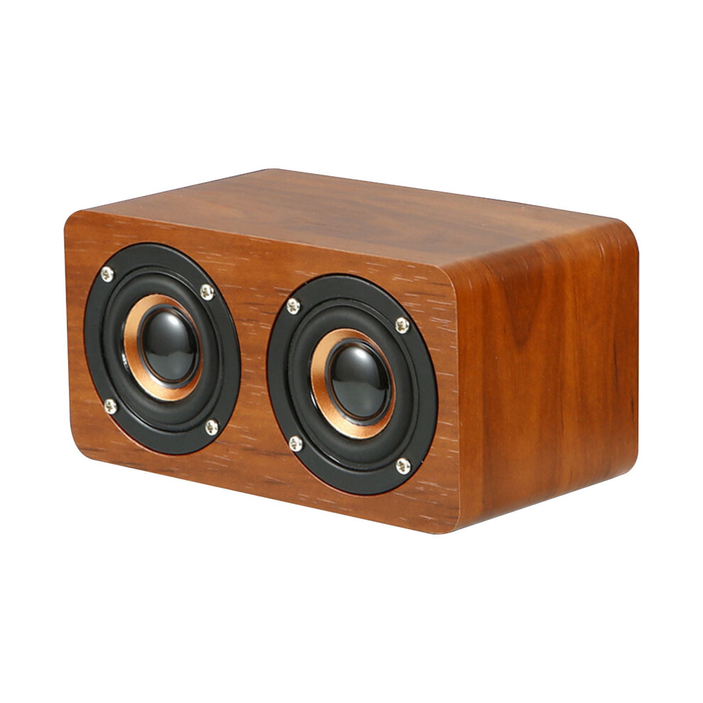 Paveos Bluetooth Speaker, Portable Compact With Built-In Mic, Retro Wireless For Home, Travel, Outdoors - Compatible With Brown 9130661607766