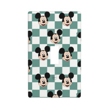 Mickey Mouse Cartoon Anime Light Switch Cover Plates Single Toggle Wall Plate, Decorative 1-Gang Christmas Decor Lightswitch Cover