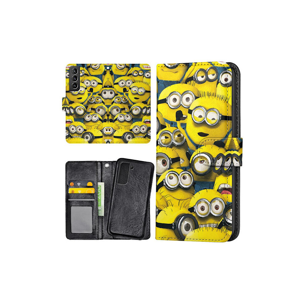 Compatible With Samsung Galaxy S21 - Wallet Case/Case Minions Multicolor 9170372834013