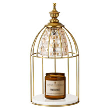 Candle Warmer Lamp with Timer, Adjustable Heat Wax Melting Lamp, Vintage Aromatherapy Night Light Gold