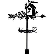 Orangutan Iron Wind Direction Indicator Weathervane for Outdoor Garden Wind Measuring Tool House 253x358mm