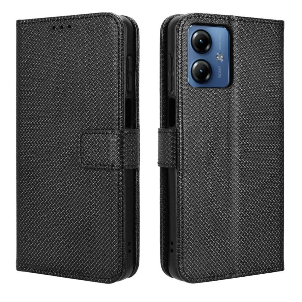 Case For Motorola Moto G14 4G Card Holder Kickstand Magnetic Wallet Cover 9165521380664