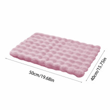 Warm Thickened Fleece Pet Mat, Washable Dog & Cat Sleeping Blanket for Crate, Compatible with Large, Medium, Small Pets