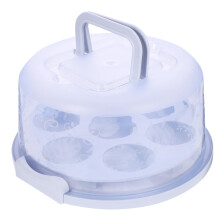 Cupcake Carrier with Lid for Muffins and Cake, FoodSafe Clear Storage Box for Parties and Events