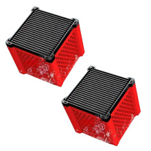 Water Trough Filter with Activated Carbon Filtration for Fish Tanks, Horse Ponds, Livestock Tanks (Red, 2)