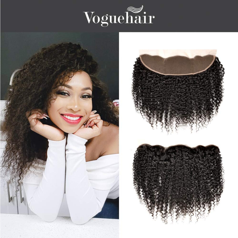 Unisex 13X4 Brazilian Virgin Remy Human Hair Lace Frontal Closure Bohemian Jerry Curl Natural Hairline