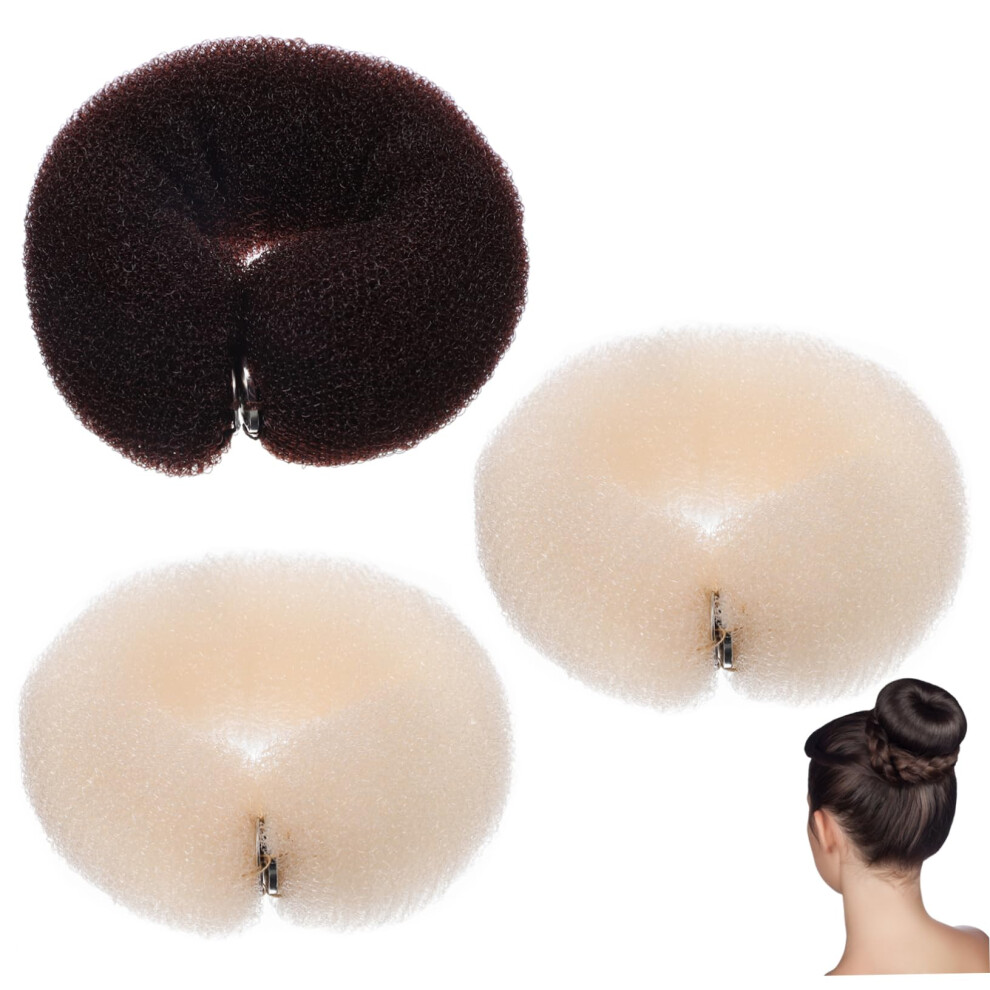 Hair Bun Maker Set with Flexible Soft Strip and Secure Copper Buckle for Fast Bun Styling