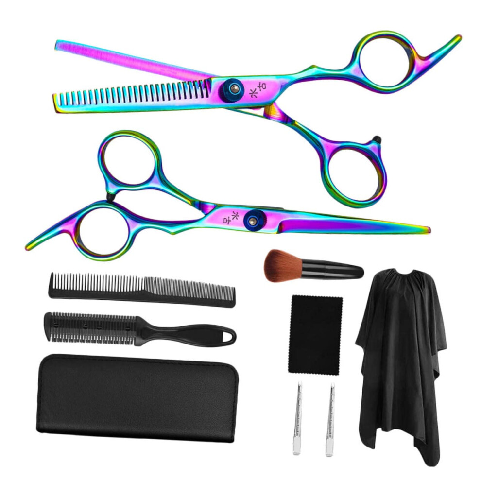 Hair Cutting Scissors Set with Precision Blades and Thinning Shears for Home and Salon Use