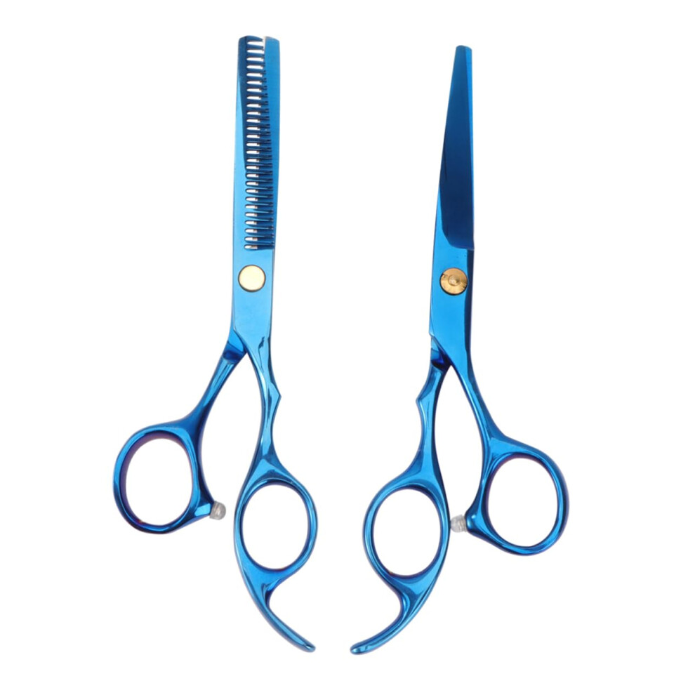 Professional Hair Cutting Scissors Set Barber Shears Ergonomic Grip RustResistant Steel 2pcs