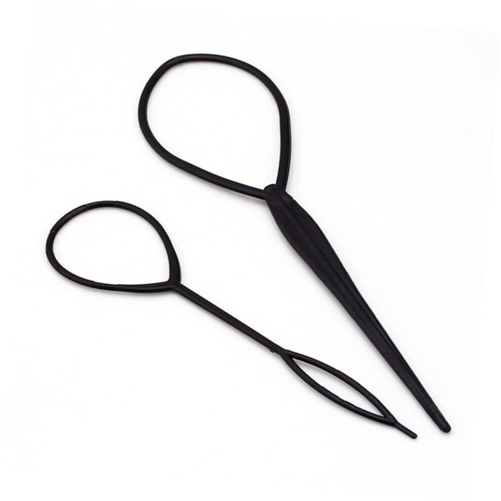 Crochet Hair Braiding Tool Set for Ponytails and Pigtails, Easy Pullthrough Styling Accessories