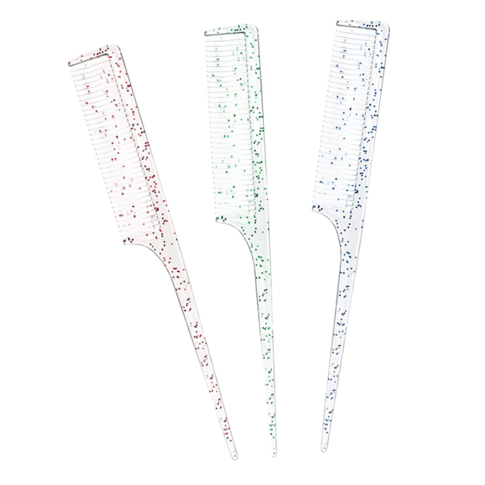 Unisex Tail Comb Set For Braiding And Styling, Hair Parting Comb With Detangling Teeth For Salon And Home