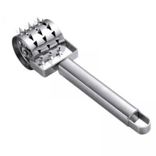 2 Pack Ergonomic Meat Tenderizer Roller with Anti Slip Grip for Steak Beef and Chicken
