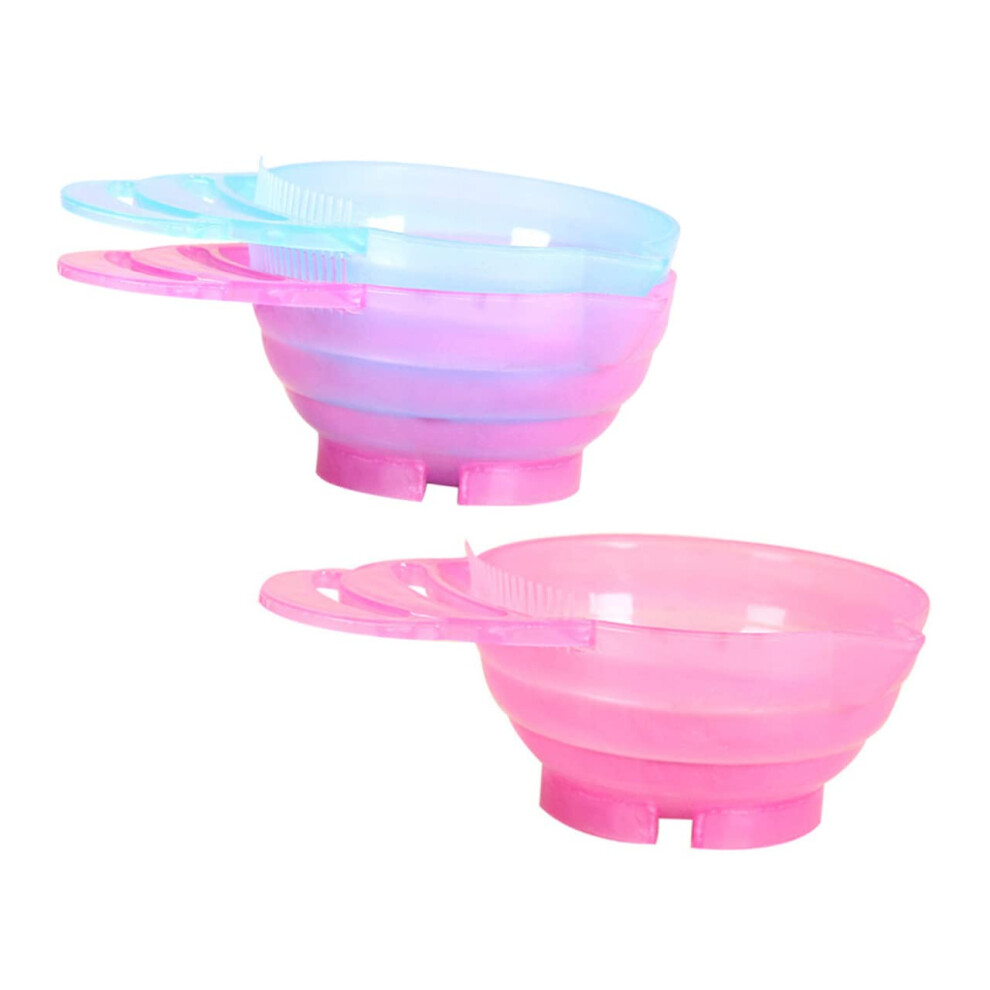3pcs Hair Dye Mixing Bowl Set with Handle for Precise, Mess Salon and Home Use